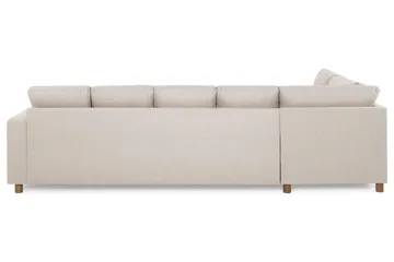 Crazy 5-sits Vänstervänd U-formad Soffa med Divan och Schäslong i Tyg - Beige - Möbler - Vardagsrum - Soffor - U-soffor