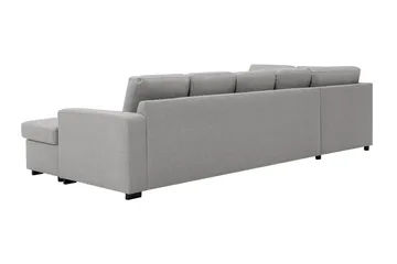 Crazy 5-sits Vänstervänd U-formad Soffa med Divan och Schäslong i Tyg - Grå - Möbler - Vardagsrum - Soffor - U-soffor