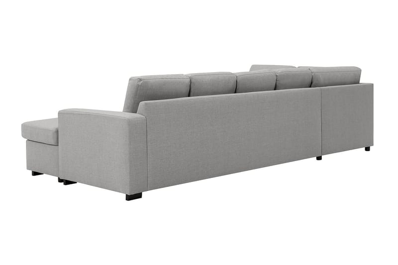 Crazy 5-sits Vänstervänd U-formad Soffa med Divan och Schäslong i Tyg - Grå - Möbler - Vardagsrum - Soffor - U-soffor