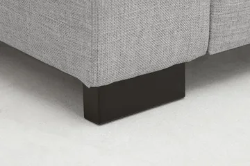 Crazy 5-sits Vänstervänd U-formad Soffa med Divan och Schäslong i Tyg - Grå - Möbler - Vardagsrum - Soffor - U-soffor