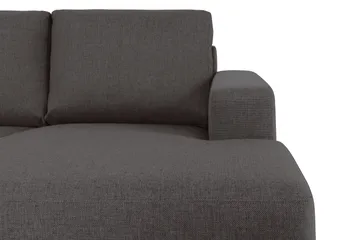 Crazy 5-sits Vänstervänd U-formad Soffa med Divan och Schäslong i Tyg - Mörkgrå - Möbler - Vardagsrum - Soffor - U-soffor