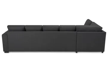 Crazy 5-sits Vänstervänd U-formad Soffa med Divan och Schäslong i Tyg - Mörkgrå - Möbler - Vardagsrum - Soffor - U-soffor