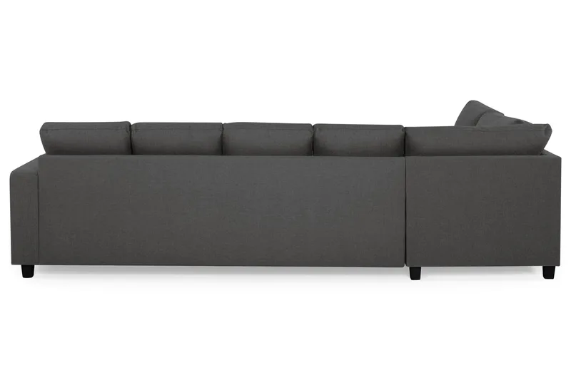 Crazy 5-sits Vänstervänd U-formad Soffa med Divan och Schäslong i Tyg - Mörkgrå - Möbler - Vardagsrum - Soffor - U-soffor