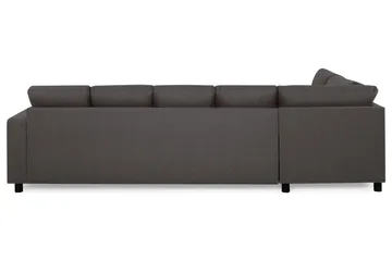 Crazy 5-sits Vänstervänd U-formad Soffa med Divan och Schäslong i Tyg - Mörkgrå - Möbler - Vardagsrum - Soffor - U-soffor