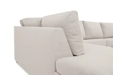 Crazy 5-sits Vänstervänd U-formad X-Large Soffa med Divan och Schäslong i Tyg - Beige - Möbler - Vardagsrum - Soffor - U-soffor