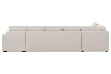 Crazy 5-sits Vänstervänd U-formad X-Large Soffa med Divan och Schäslong i Tyg - Beige - Möbler - Vardagsrum - Soffor - U-soffor
