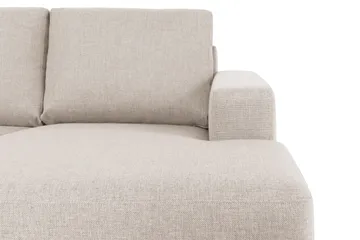 Crazy 5-sits Vänstervänd U-formad X-Large Soffa med Divan och Schäslong i Tyg - Beige - Möbler - Vardagsrum - Soffor - U-soffor