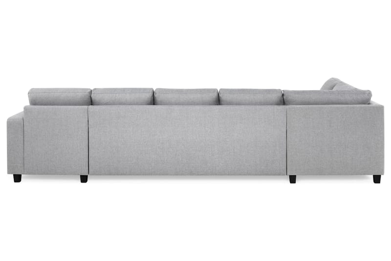 Crazy 5-sits Vänstervänd U-formad X-Large Soffa med Divan och Schäslong i Tyg - Grå - Möbler - Vardagsrum - Soffor - U-soffor
