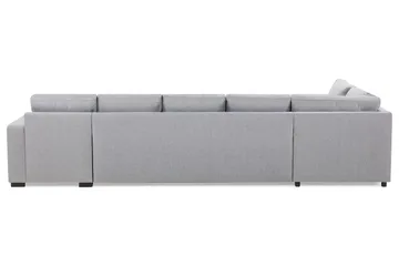 Crazy 5-sits Vänstervänd U-formad X-Large Soffa med Divan och Schäslong i Tyg - Grå - Möbler - Vardagsrum - Soffor - U-soffor