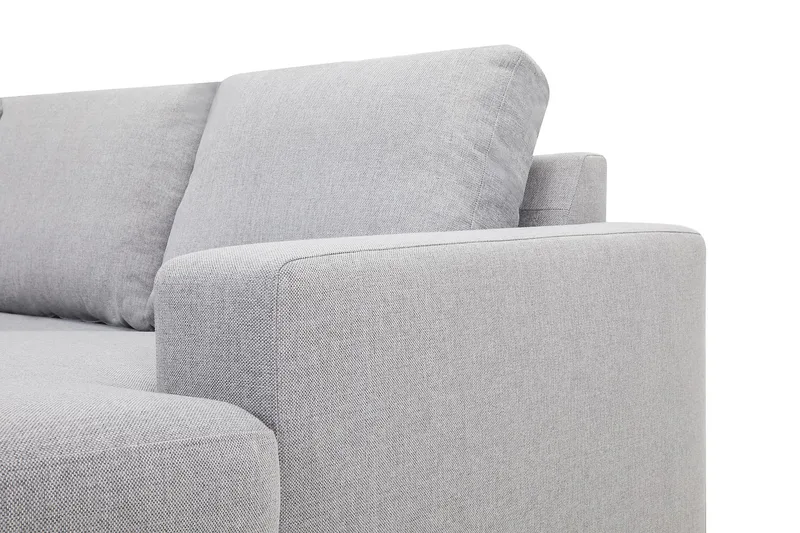 Crazy 5-sits Vänstervänd U-formad X-Large Soffa med Divan och Schäslong i Tyg - Grå - Möbler - Vardagsrum - Soffor - U-soffor
