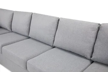 Crazy 5-sits Vänstervänd U-formad X-Large Soffa med Divan och Schäslong i Tyg - Grå - Möbler - Vardagsrum - Soffor - U-soffor