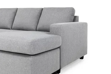 Crazy 5-sits Vänstervänd U-formad X-Large Soffa med Divan och Schäslong i Tyg - Grå - Möbler - Vardagsrum - Soffor - U-soffor