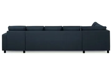Crazy 5-sits Vänstervänd U-formad X-Large Soffa med Divan och Schäslong i Tyg - Mörkblå - Möbler - Vardagsrum - Soffor - U-soffor