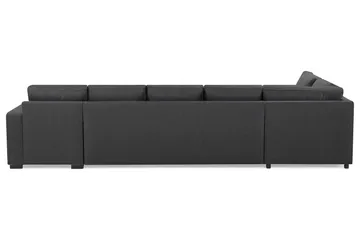 Crazy 5-sits Vänstervänd U-formad X-Large Soffa med Divan och Schäslong i Tyg - Mörkgrå - Möbler - Vardagsrum - Soffor - U-soffor