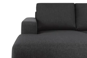 Crazy 6-sits Högervänd U-formad XX-Large Soffa med Divan och Schäslong i Tyg - Antracit - Möbler - Vardagsrum - Soffor - U-soffor