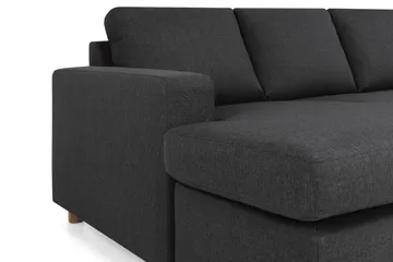 Crazy 6-sits Högervänd U-formad XX-Large Soffa med Divan och Schäslong i Tyg - Antracit - Möbler - Vardagsrum - Soffor - U-soffor