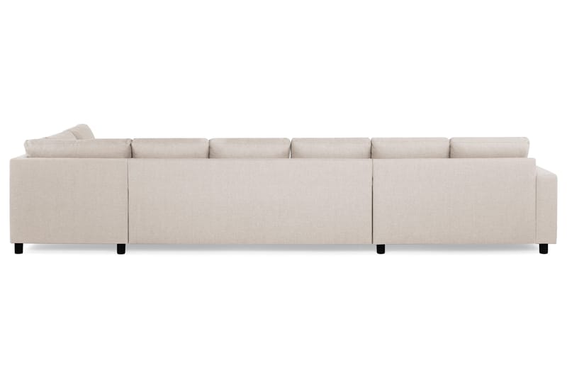 Crazy 6-sits Högervänd U-formad XX-Large Soffa med Divan och Schäslong i Tyg - Beige - Möbler - Vardagsrum - Soffor - U-soffor