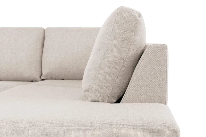 Crazy 6-sits Högervänd U-formad XX-Large Soffa med Divan och Schäslong i Tyg - Beige - Möbler - Vardagsrum - Soffor - U-soffor