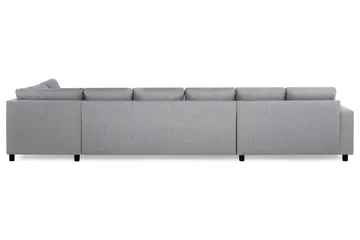 Crazy 6-sits Högervänd U-formad XX-Large Soffa med Divan och Schäslong i Tyg - Grå - Möbler - Vardagsrum - Soffor - U-soffor