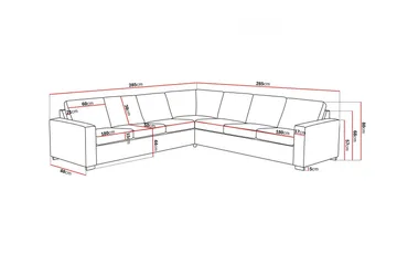 Crazy 6-sits Vändbar L-formad X-Large Hörnsoffa i Konstläder - Svart - Möbler - Vardagsrum - Soffor - Skinnsoffor