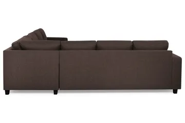 Crazy 6-sits Vändbar L-formad X-Large Hörnsoffa i Tyg - Brun - Möbler - Vardagsrum - Soffor - Hörnsoffor