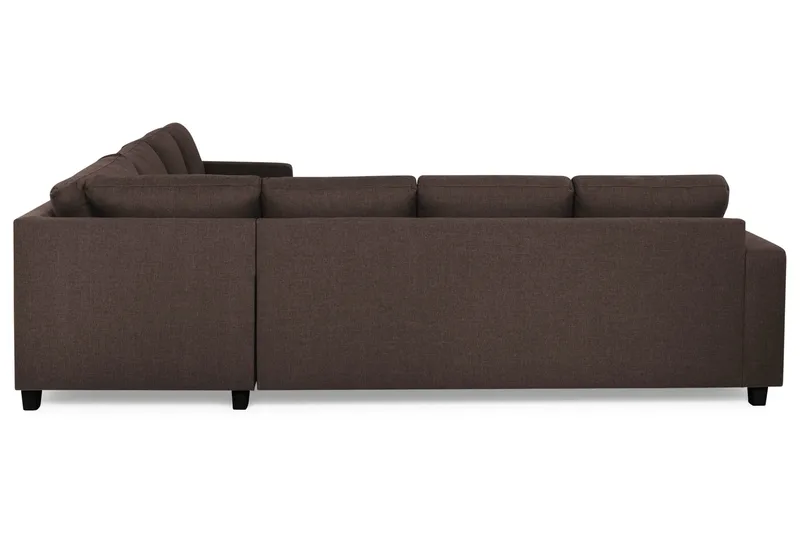 Crazy 6-sits Vändbar L-formad X-Large Hörnsoffa i Tyg - Brun - Möbler - Vardagsrum - Soffor - Hörnsoffor