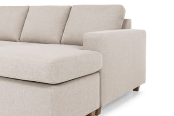 Crazy 6-sits Vänstervänd U-formad XX-Large Soffa med Divan och Schäslong i Tyg - Beige - Möbler - Vardagsrum - Soffor - U-soffor
