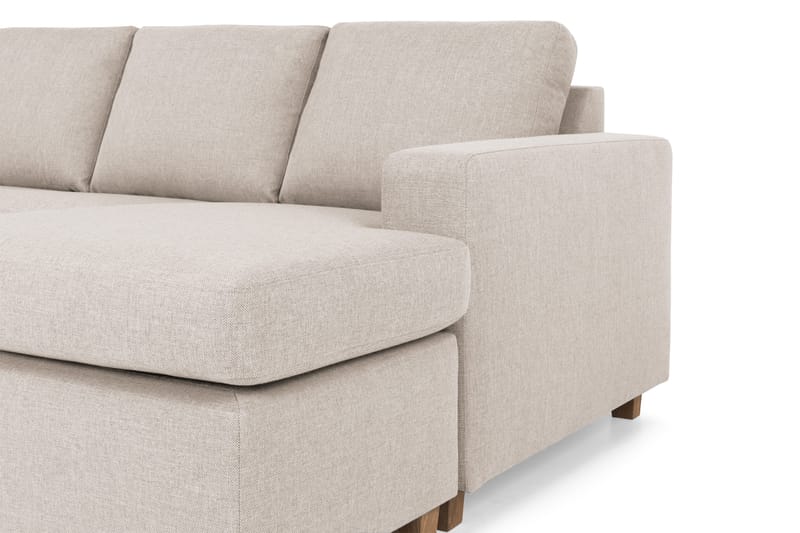 Crazy 6-sits Vänstervänd U-formad XX-Large Soffa med Divan och Schäslong i Tyg - Beige - Möbler - Vardagsrum - Soffor - U-soffor