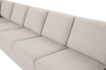 Crazy 6-sits Vänstervänd U-formad XX-Large Soffa med Divan och Schäslong i Tyg - Beige - Möbler - Vardagsrum - Soffor - U-soffor