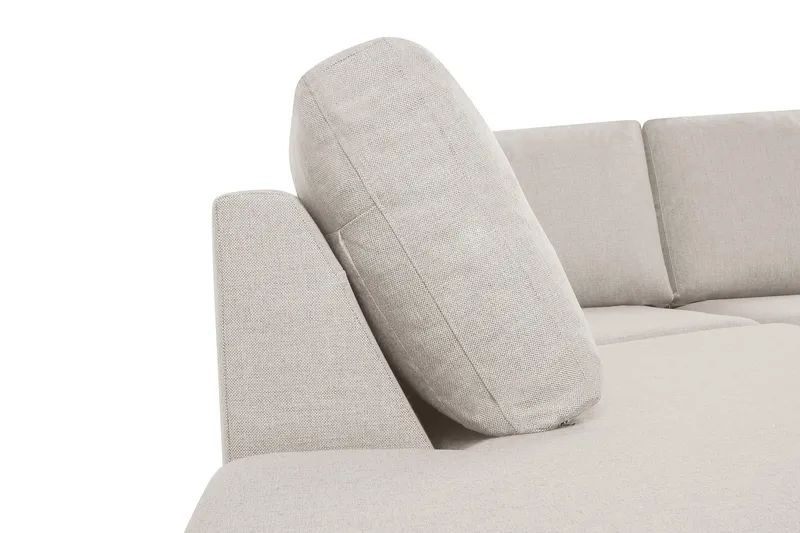 Crazy 6-sits Vänstervänd U-formad XX-Large Soffa med Divan och Schäslong i Tyg - Beige - Möbler - Vardagsrum - Soffor - U-soffor