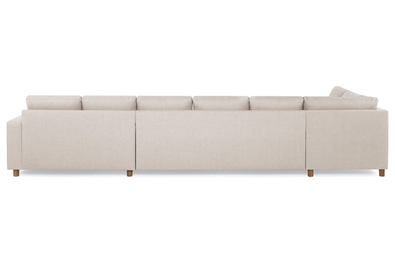 Crazy 6-sits Vänstervänd U-formad XX-Large Soffa med Divan och Schäslong i Tyg - Beige - Möbler - Vardagsrum - Soffor - U-soffor