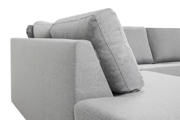 Crazy 6-sits Vänstervänd U-formad XX-Large Soffa med Divan och Schäslong i Tyg - Grå - Möbler - Vardagsrum - Soffor - U-soffor