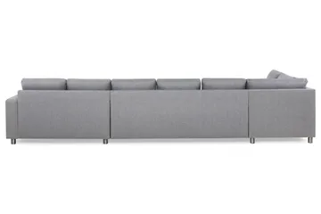Crazy 6-sits Vänstervänd U-formad XX-Large Soffa med Divan och Schäslong i Tyg - Grå - Möbler - Vardagsrum - Soffor - U-soffor