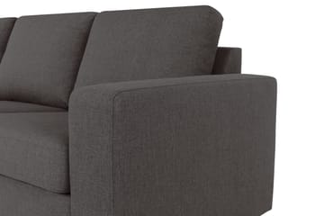 Crazy 6-sits Vänstervänd U-formad XX-Large Soffa med Divan och Schäslong i Tyg - Mörkgrå - Möbler - Vardagsrum - Soffor - U-soffor