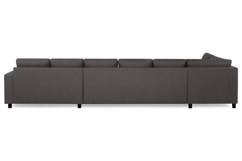 Crazy 6-sits Vänstervänd U-formad XX-Large Soffa med Divan och Schäslong i Tyg - Mörkgrå - Möbler - Vardagsrum - Soffor - U-soffor