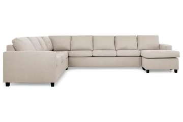 Crazy 7-sits Högervänd U-formad XX-Large Hörnsoffa med divan i Tyg - Beige - Möbler - Vardagsrum - Soffor - Hörnsoffor