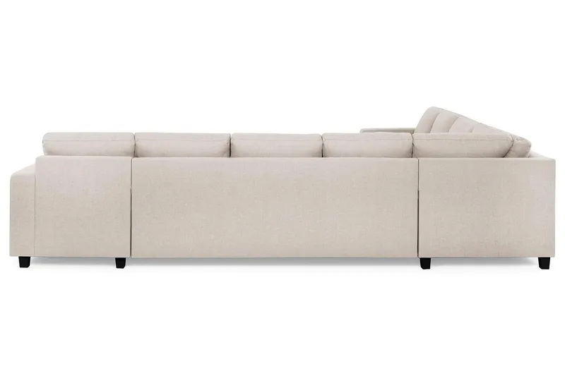 Crazy 7-sits Högervänd U-formad XX-Large Hörnsoffa med divan i Tyg - Beige - Möbler - Vardagsrum - Soffor - Hörnsoffor