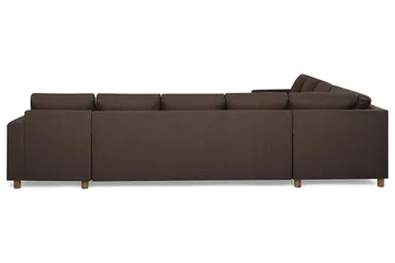 Crazy 7-sits Högervänd U-formad XX-Large Hörnsoffa med divan i Tyg - Brun - Möbler - Vardagsrum - Soffor - Hörnsoffor