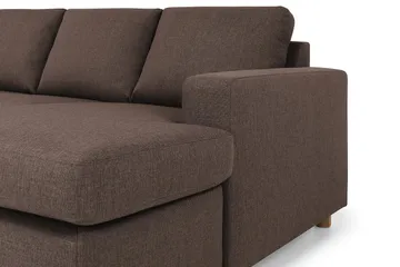 Crazy 7-sits Högervänd U-formad XX-Large Hörnsoffa med divan i Tyg - Brun - Möbler - Vardagsrum - Soffor - Hörnsoffor