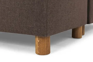 Crazy 7-sits Högervänd U-formad XX-Large Hörnsoffa med divan i Tyg - Brun - Möbler - Vardagsrum - Soffor - Hörnsoffor