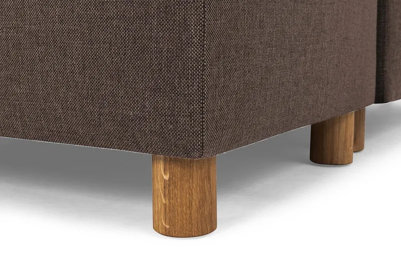 Crazy 7-sits Högervänd U-formad XX-Large Hörnsoffa med divan i Tyg - Brun - M öbler - Vardagsrum - Soffor - Hörnsoffor