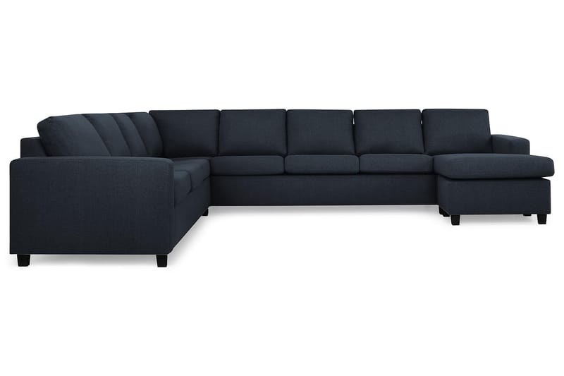 Crazy 7-sits Högervänd U-formad XX-Large Hörnsoffa med divan i Tyg - Mörkblå - Möbler - Vardagsrum - Soffor - Hörnsoffor
