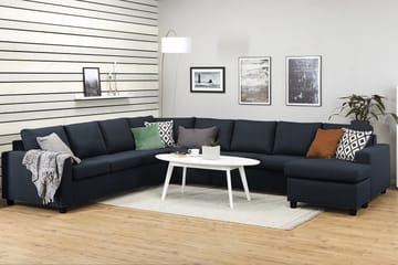 Crazy 7-sits Högervänd U-formad XX-Large Hörnsoffa med divan i Tyg - Mörkblå - Möbler - Vardagsrum - Soffor - Hörnsoffor