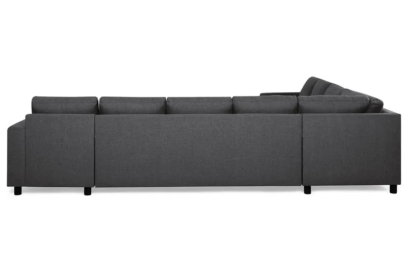 Crazy 7-sits Högervänd U-formad XX-Large Hörnsoffa med divan i Tyg - Mörkgrå - Möbler - Vardagsrum - Soffor - Hörnsoffor