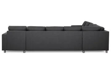 Crazy 7-sits Högervänd U-formad XX-Large Hörnsoffa med divan i Tyg - Mörkgrå - Möbler - Vardagsrum - Soffor - Hörnsoffor