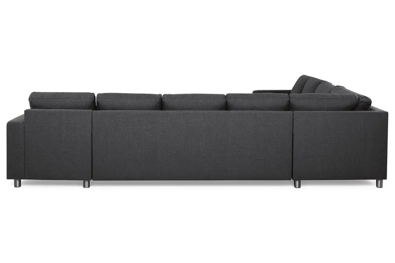 Crazy 7-sits Högervänd U-formad XX-Large Hörnsoffa med divan i Tyg - Mörkgrå - Möbler - Vardagsrum - Soffor - Hörnsoffor