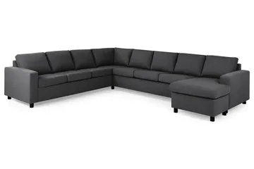 Crazy 7-sits Högervänd U-formad XX-Large Hörnsoffa med divan i Tyg - Mörkgrå - Möbler - Vardagsrum - Soffor - Hörnsoffor