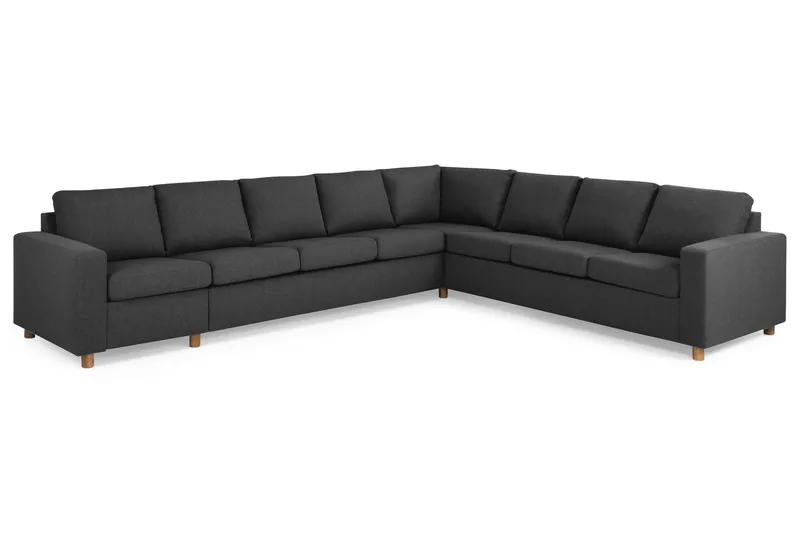 Crazy 7-sits Vändbar L-formad XX-Large Hörnsoffa i Tyg - Antracit - Möbler - Vardagsrum - Soffor - Hörnsoffor