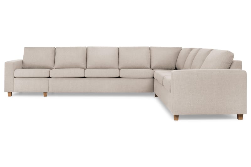 Crazy 7-sits Vändbar L-formad XX-Large Hörnsoffa i Tyg - Beige - Möbler - Vardagsrum - Soffor - Hörnsoffor
