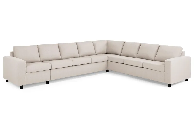 Crazy 7-sits Vändbar L-formad XX-Large Hörnsoffa i Tyg - Beige - Möbler - Vardagsrum - Soffor - Hörnsoffor